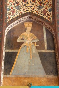 نقاشی پسران فتحعلی شاه قاجار در کوشک قجری باغ فین کاشان