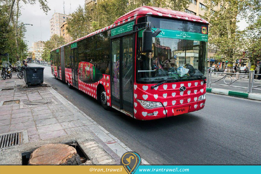 اتوبوس های BRT در شهر تهران