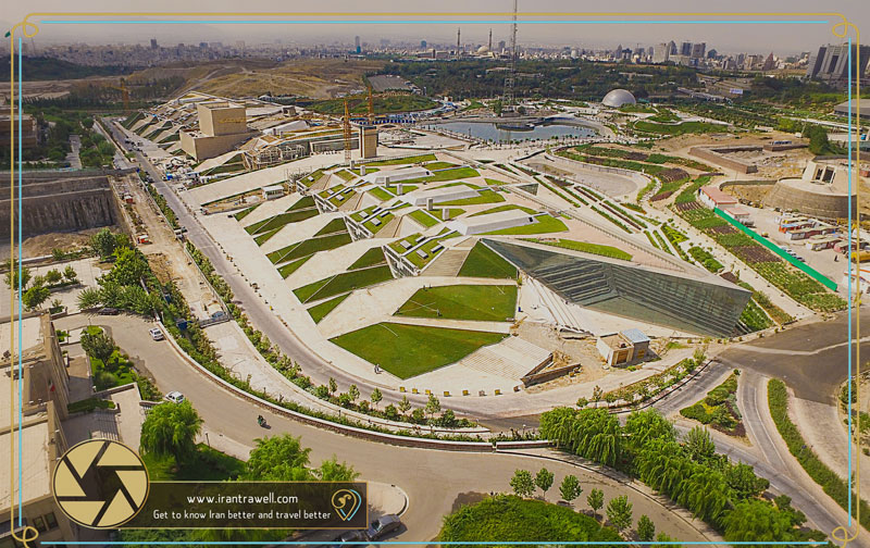 عکس هوایی باغ کتاب تهران